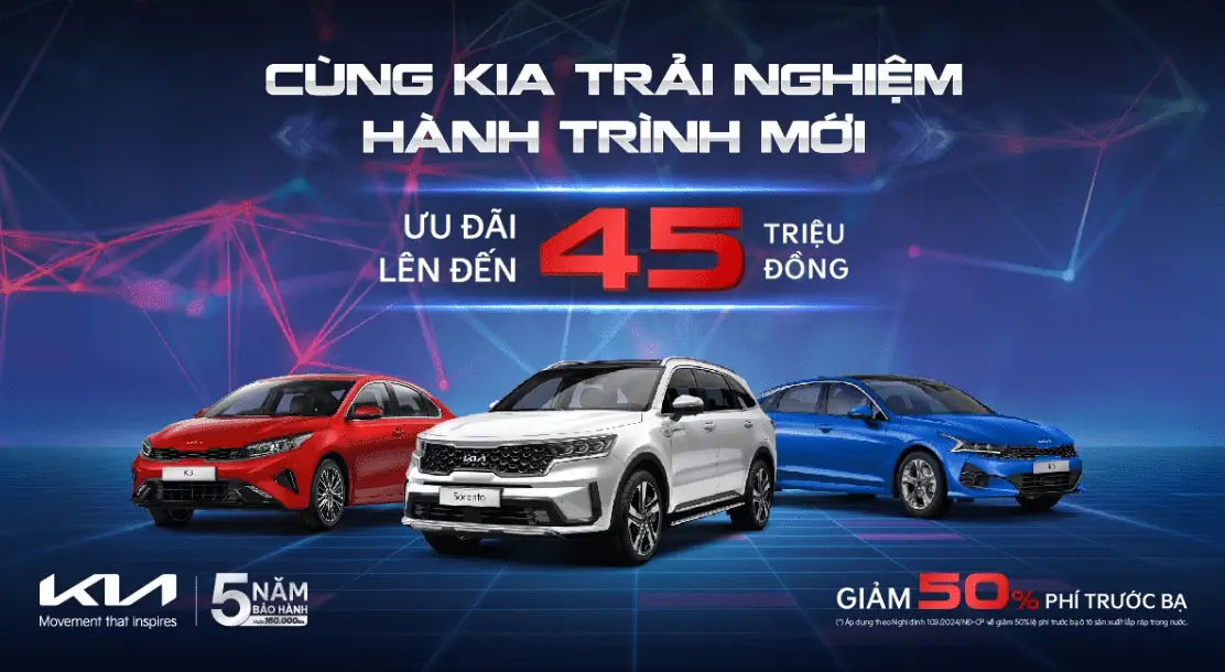 Ưu đãi 50% phí trước bạ, cơ hội sở hữu xe với mức giá hấp dẫn