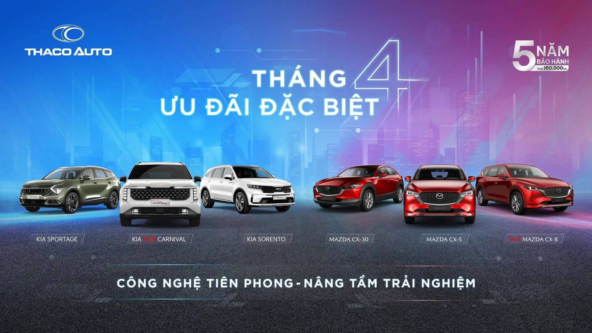 THACO AUTO tri ân khách hàng với ưu đãi đặc biệt dịp 30/4 & 01/05